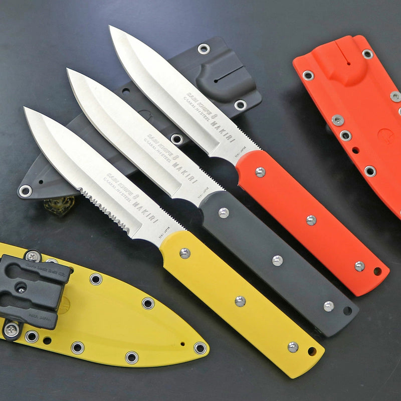 G.SAKAI Sabi Knife 8 - Makiri Sports Straight Edge and Half-Wave Edge 130 mm Three-Color Development