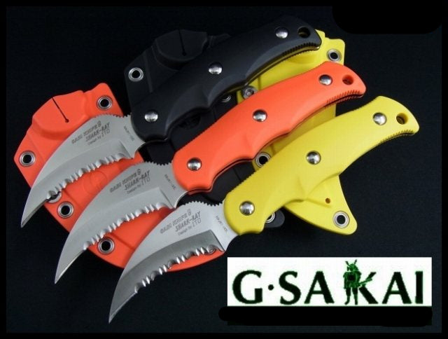 G.SAKAI Sabi Knife 9 - Shark Ray Blade Length 75 mm Three-Color Development