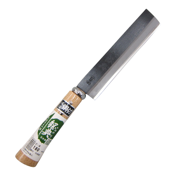KANENORI Bamboo Splitting Hatchet with a Forged Steel 180 mm Double-edge C-9