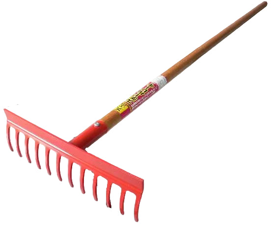 DOUKAN 12 Claws Steel Rakes with Soil Leveling Plate Total 1380 mm DK-850