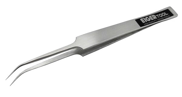 EIGER Diamond Tweezers Super Ultra-Fine Straight Type or Curved Type