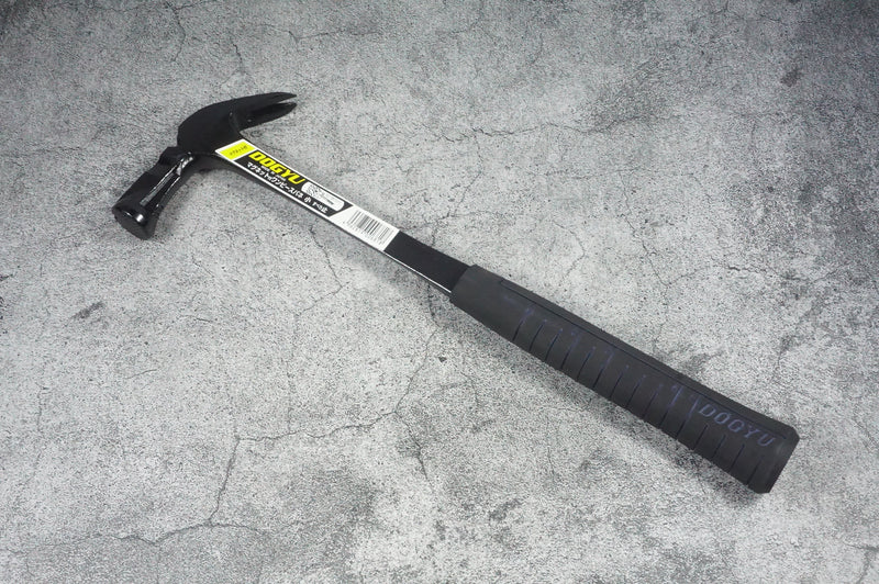 DOGYU Steel Shaft Japanese Framing Hammer With Magnet One Piece Panel Small Milled Face Diameter 27mm 00681
