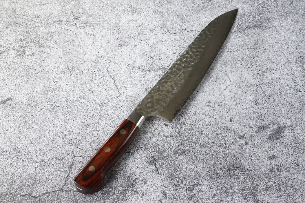 Sakai Takayuki Hammered Damascus Stainless Steel Alloy 33 Layers Double Bevel Gyuto Knife 210mm 07395