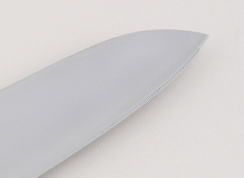 GIZABA Serrated Petty Knife Stainless Steel Blade 120 mm with Leather Case