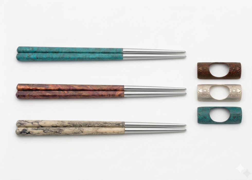 ARTiSAN ORI-EN Japanese Style Chopsticks & Chopstick Rest Set