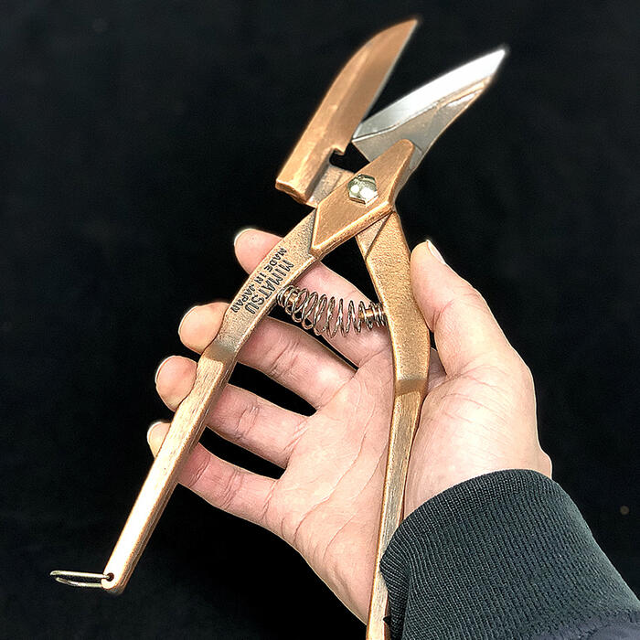 KANESHIKA Multipurpose Scissors for Metal Cutting Bronze Coating 250 mm