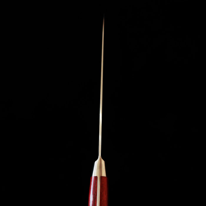 SEKI SOUMA Molybdenum Steel Dimple Blade Red plywood handle Gyuto Knife 210 mm