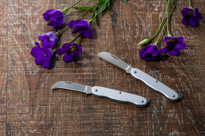 SAKAGEN Florist Knife Silver 6A Stainless Straight Blade or Curved Blade
