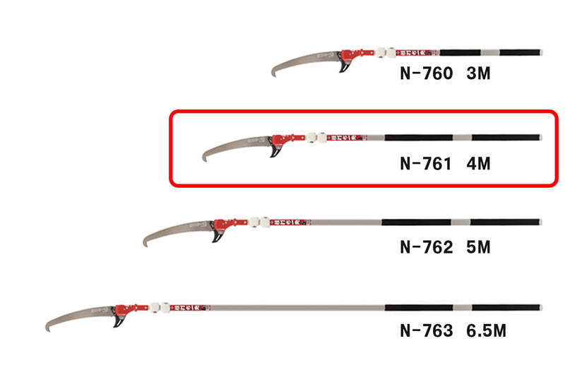 NISHIGAKI Pruning Saw Branching 4 m 5-step telescopic N-761
