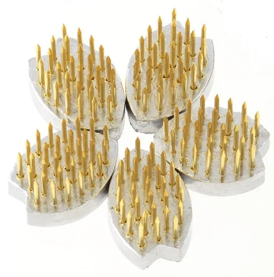 ISHIZAKI MIYABI Sakura Brass Needles Ikebana Kenzan for a Flower Arrangement