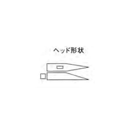 DOGYU Wood Handle Tonkachi Hammer (Brick Hammer) 15mm Diameter 16 x 16mm Blade Width 23mm 00139