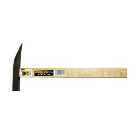 DOGYU Wood Handle Tonkachi Hammer (Brick Hammer) 15mm Diameter 16 x 16mm Blade Width 23mm 00139