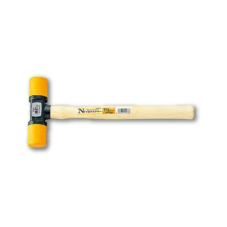 DOGYU Resin Face Hammer Nylon Hammer 0.5 Pounds Diameter 26mm Total Head Length 85mm 01470