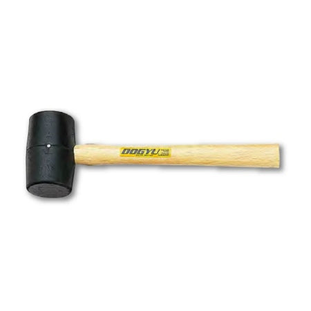 DOGYU Rubber Hammer 910g (2P) Diameter 70mm Total Head Length 117mm 00436