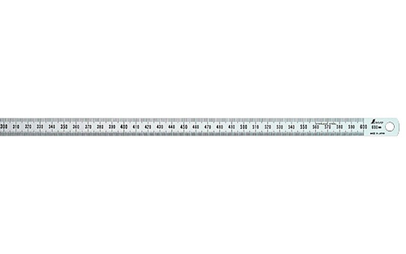 SHINWA 13269 Flexible Stainless Steel Rule Hard Chrome Finish 60 cm