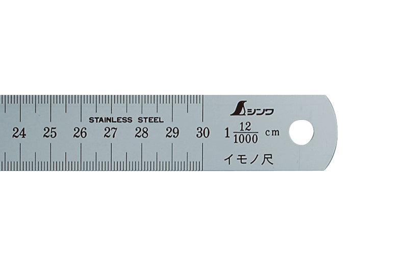 SHINWA 15075 Molding Rule 30 cm 12/1000