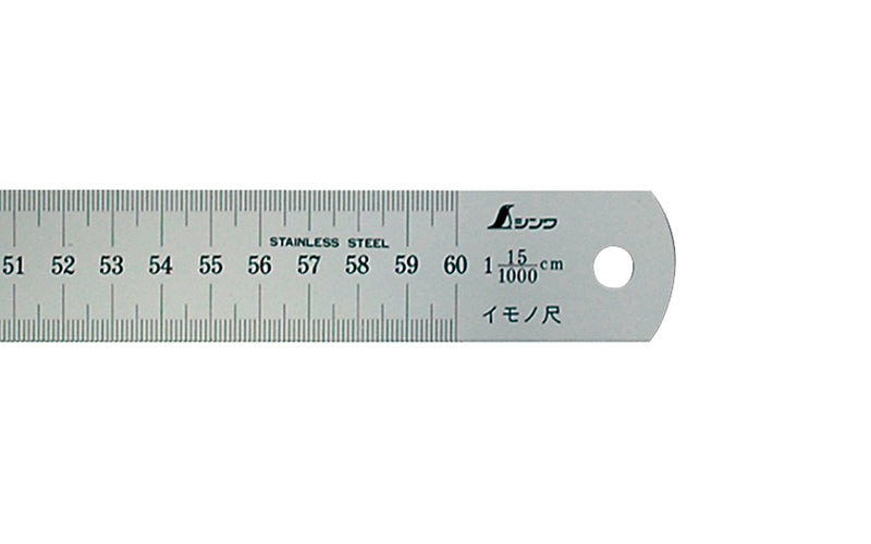 SHINWA 16128 Molding Rule 60 cm 15/1000