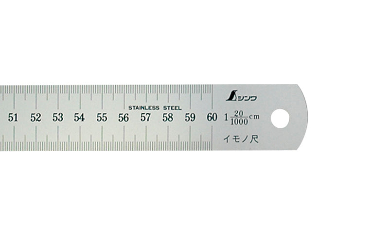 SHINWA 16179 Molding Rule 60 cm 20/1000