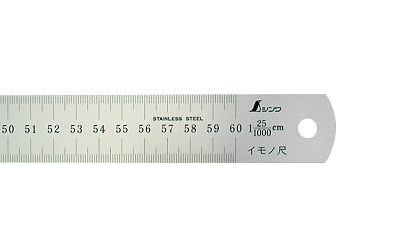 SHINWA 16217 Molding Rule 60 cm 25/1000