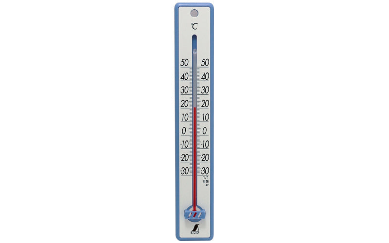 SHINWA 48356 Plastic Thermometer 25 cm Blue