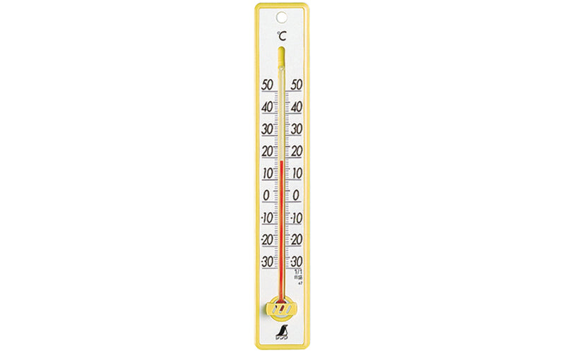 SHINWA 48357 Plastic Thermometer 25 cm Yellow
