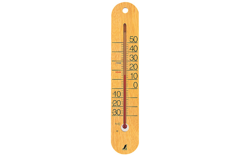 SHINWA 48481 Thermometer Wood M-023