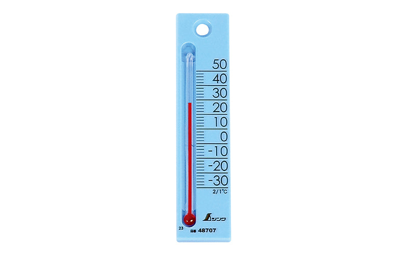 SHINWA 48707 Thermometer "Petit Thermo Square" Vertical 12 cm Blue
