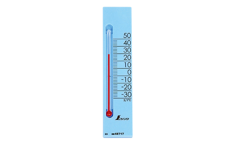 SHINWA 48717 Thermometer "Petit Thermo Square" with Magnet Vertical 13.5 cm Blue