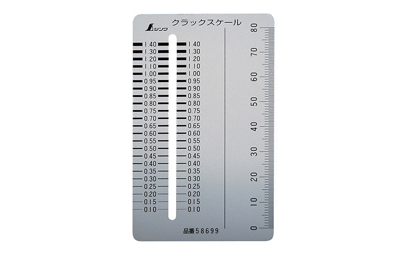 SHINWA 58699 Crack Scale Card Type
