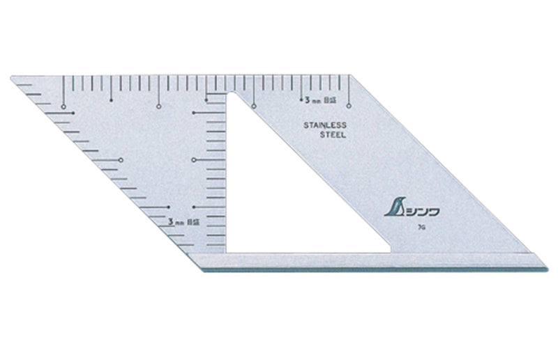 SHINWA 62110 Miter Rule 45 Degree with Right Angle