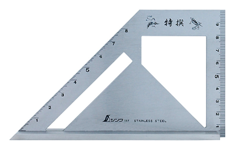 SHINWA 62189 Miter Rule 45 Degree 90 Degree with 40 mm Wide Fence