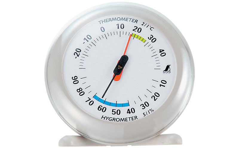 SHINWA 70497 Thermo/Hygrometer Q-2 10 cm Gray