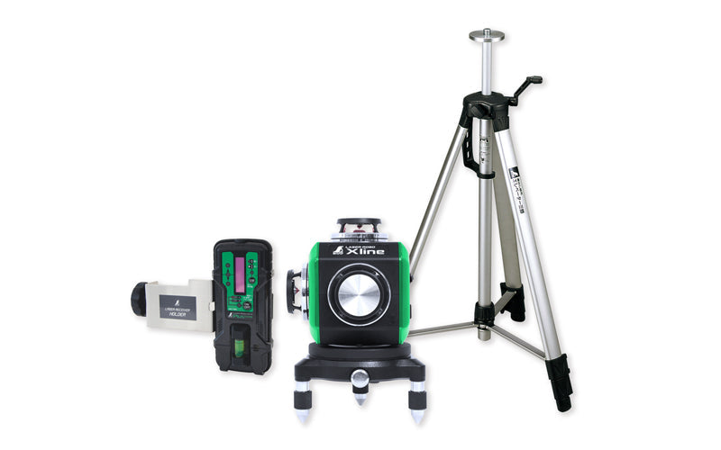 SHINWA 71618 Laser ROBO X line Green with Receiver and Tripod