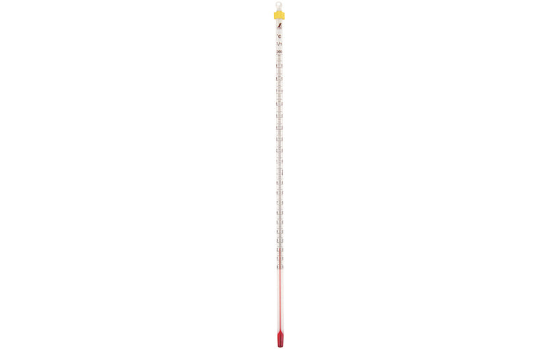 SHINWA 72747 Stick Thermometer Alcohol H-2S 0 - 200 Degree 30 cm Bulk Packaged