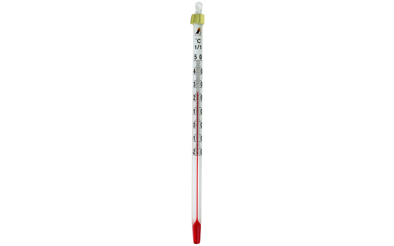SHINWA 72752 Stick Thermometer Alcohol H-8S -20 - 50 Degree 15 cm Bulk Packaged