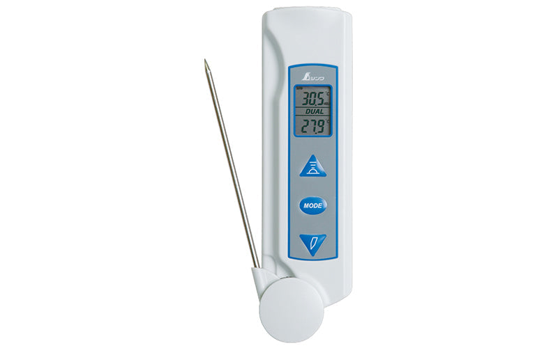SHINWA 73017 Infrared Thermometer with Probe D Emissivity Adjustable Model