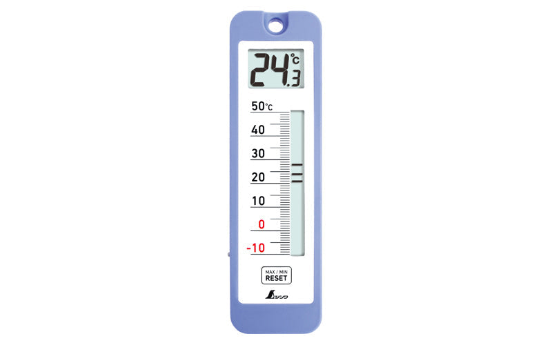 SHINWA 73043 Maximum and Minimum Digital Thermometer D-10 Waterproof
