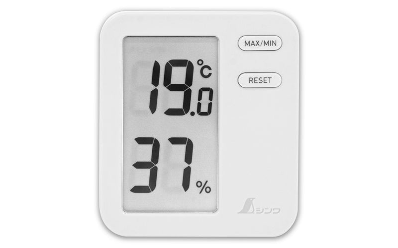 SHINWA 73044 Digital Thermo/Hygrometer Home A White with Clear Package