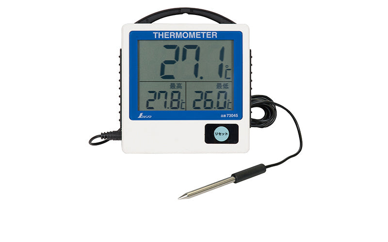 SHINWA 73045 Waterproof Digital Thermometer G-1 Maximum and Minimum Remote-reading