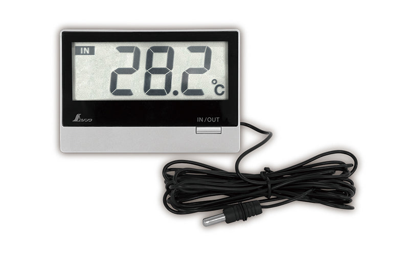 SHINWA 73117 Digital Thermometer Smart B for Indoor and Outdoor with Waterproof Outside Sensor