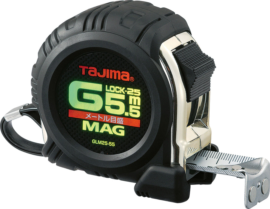 TAJIMA GLM25-55BL G-Lock Magnet Claw 25 5.5m Metric Scale