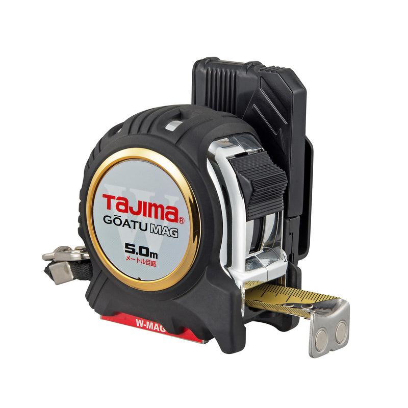 TAJIMA GASFGLWM2550 Thick Metal G Lock Double Magnet 25 5.0m Metric Scale w/Holder