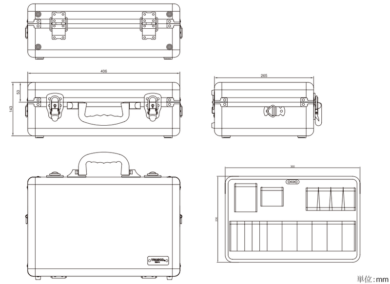 TRUSCO Aluminum Trunk TAC-11