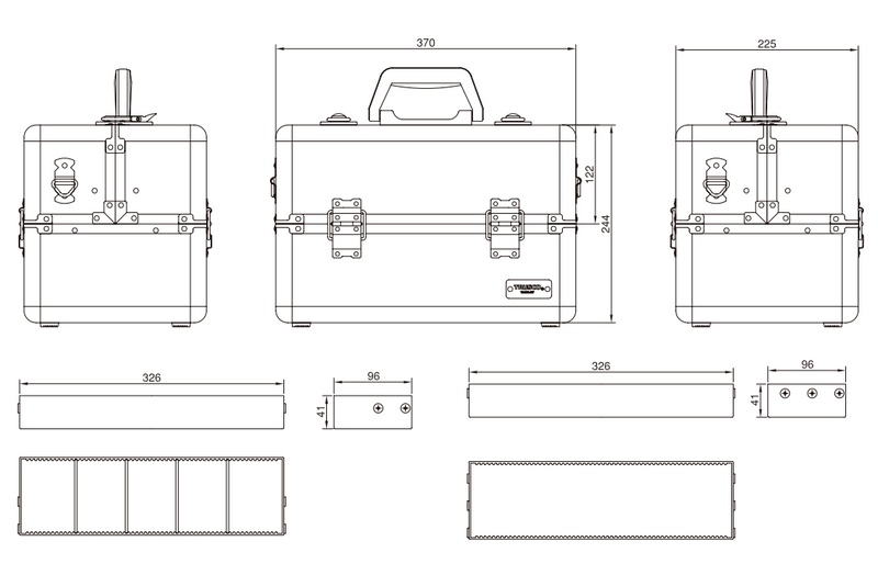 TRUSCO Aluminum Case TACR-37