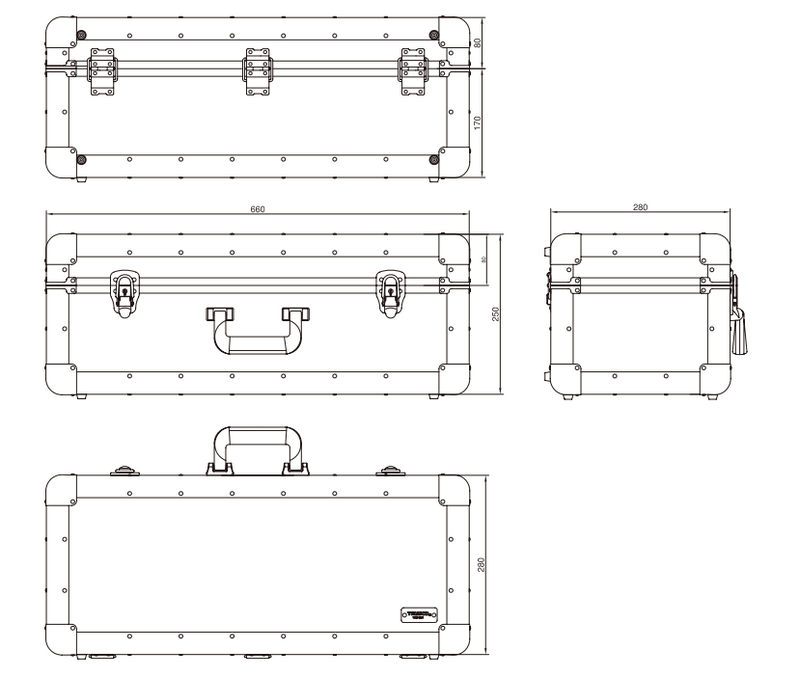 TRUSCO Aluminum Case TAC-66H