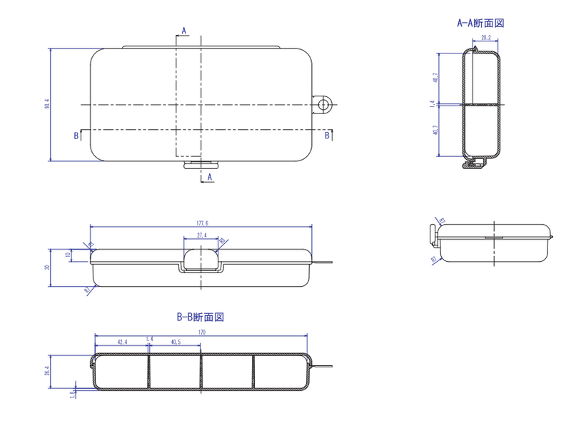TRUSCO Parts Case L178mm TPC-TS
