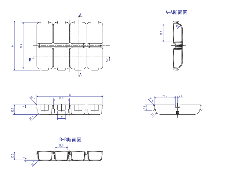 TRUSCO Parts Case TJC-8