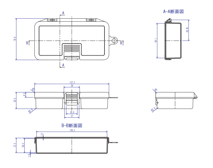 TRUSCO Parts Case L138mm TPC-OS