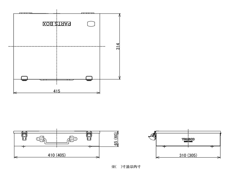 TRUSCO Steel Tool Box PT-430B
